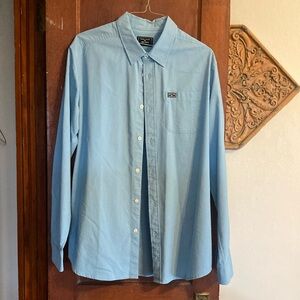 Kimes Ranch men’s Blue Button-Up Shirt like new